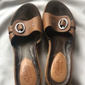 Clarks Artisan womens shoes size 7M leather sandals